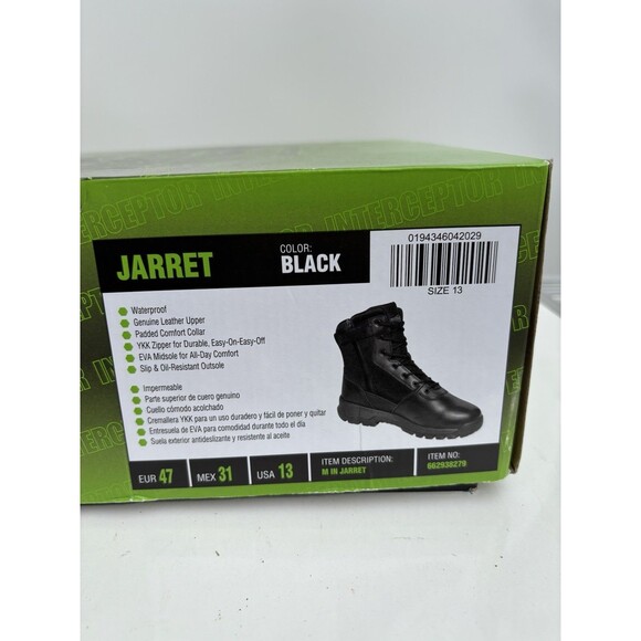 Interceptor Men\'s Jarrett Zippered 8” Soft Toe Tactical Boots Size 13 Brand New! main image 5